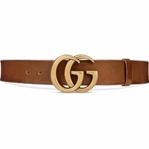 Gucci Logo leather belt
